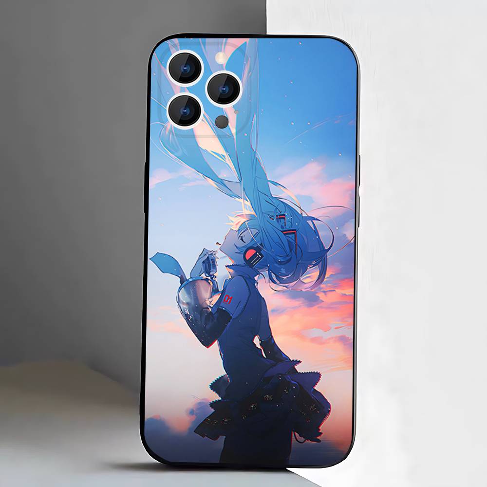 Anime M-MIKU For iPhone 12,16,13,14,15,17,11,Pro,Max,Plus,E,Air,Mini TPU Soft to Skin-friendly phone case