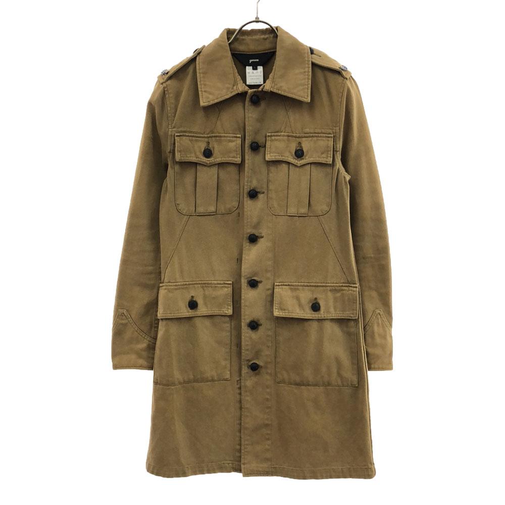 

green made in Japan coat 1 Brown With epaulettes Women Used