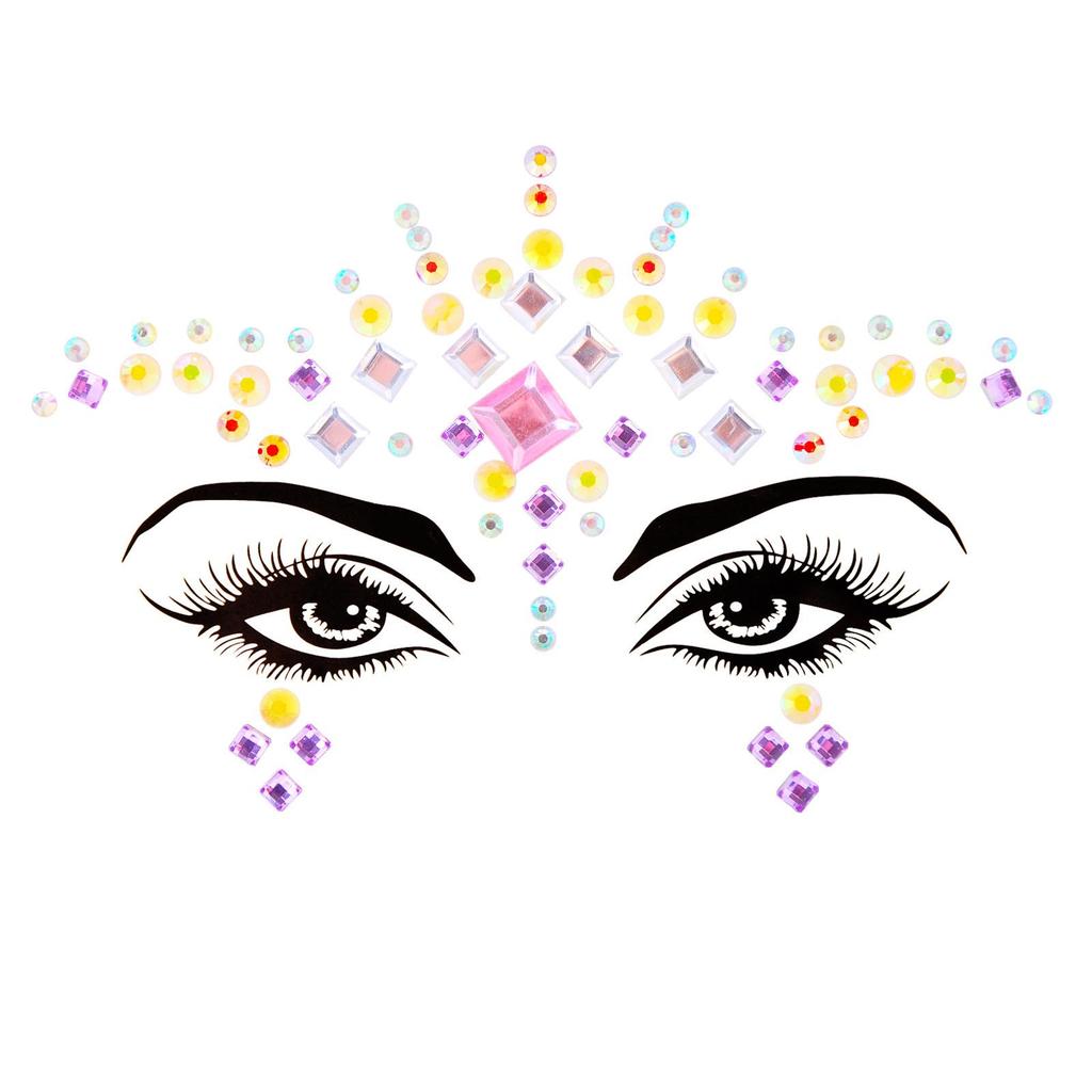 Crystal Tattoo Sticker Glitter Eyeliner Eyebrow Makeup Face Eyes Diamond Temporary Tattoo Rock Rhinestone 3D Eyeliner Stickers