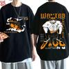 One Piece 2026 New Hot Portgas D Ace Unisex Pure Cotton Tshirt Summer Anime Doublesided Printed Parentchild Shirt