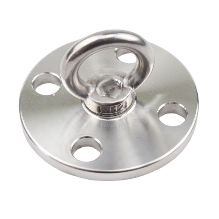 304 Stainless Steel Rotating Eyelet Aerial Yoga Swing Hook and Fixed Plate