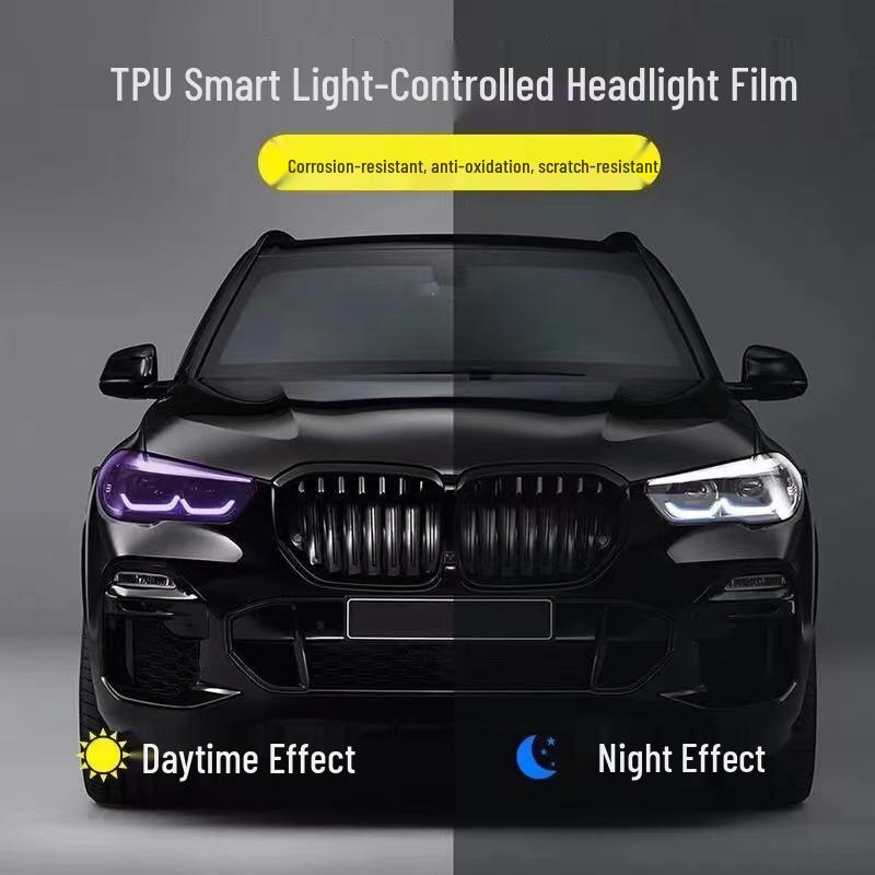 Toyota Corolla TPU Color-Changing Protective Film: White to Purple and Black Transition