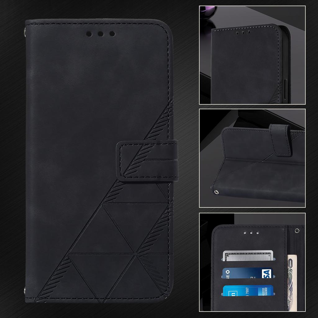 6-Color Fashion Business Style PU Leather Phone Wallet Case for Motorola Moto E13,E20,E30,E40,Moto G,Moto G Play,Moto G Stylus,G04,G05,G13,G23,G53...