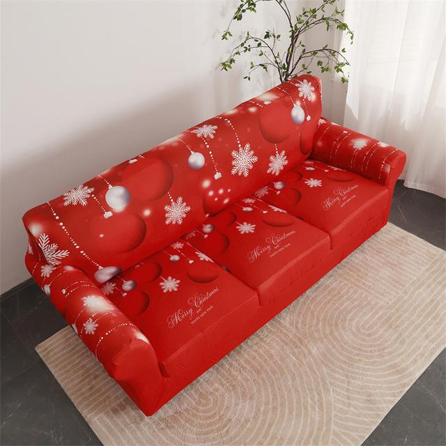 1set Weihnachten Sofa Abdeckung Stretch Sofa Schonbezüge Für Wohnzimmer Weihnachten Sessel Couch Abdeckungen Mit Kissen Abdeckung Couch Bezug