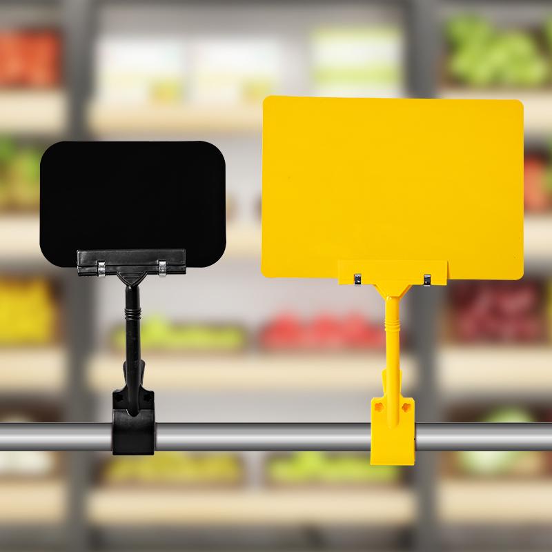 

Erasable PVC Fruit Display and Promotional Price Tag Clip A7 Black Board