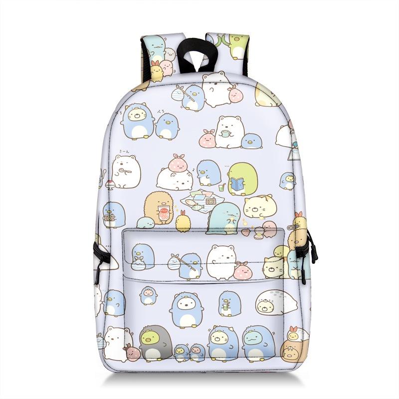 Sumikkogurashi Backpack With Adjustable Padded Straps For Outdoor And School Use