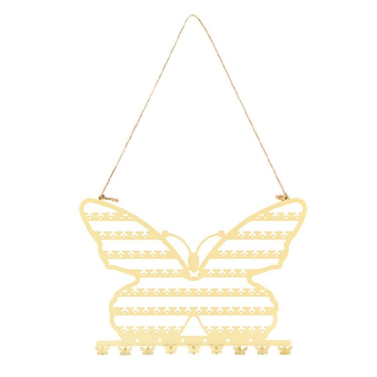 Stylish Butterfly Wall Mounted Jewelry Organizers Decoration for Necklace Rings Bracelet Display Household Use