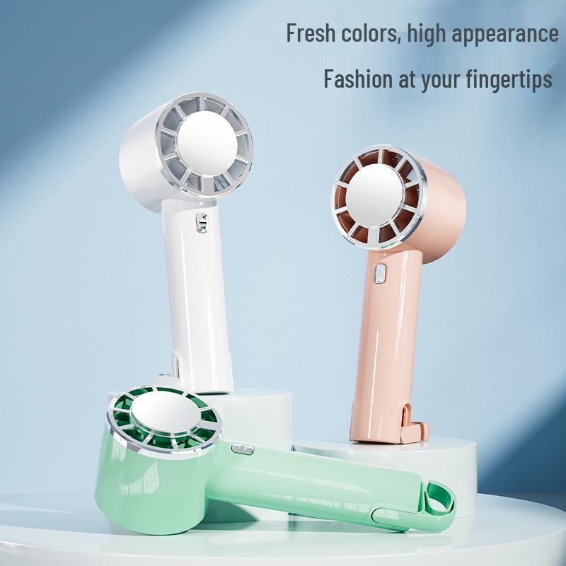 2026 Portable USB Ice Cooling Fan with Carabiner, Semiconductor Refrigeration, and High Wind Power