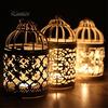 Home Shopping Metall-Teelichthalter, hängende Laternen, Vogelkäfig-Kerzenständer, Heimdekoration
