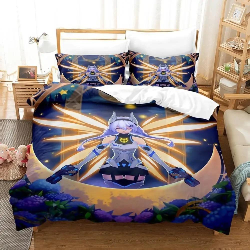 Honkai Impact 3 Bedding Set Single Twin Full Queen King Size Bed Set Aldult Kid Bedroom Duvet Cover Sets 3D Print Kawaii Anime