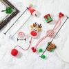 Snows Paws CT-026 Eco-Friendly Funny Christmas Cat Toy Plush Ball Doll Bell Interactive Relieving Stuffy Pet Toy
