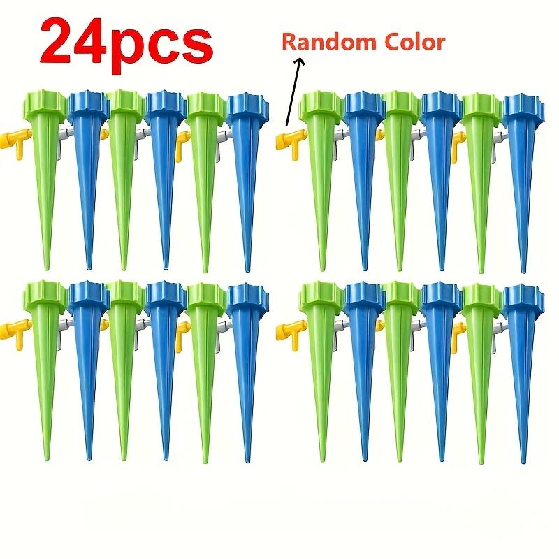 

24 шт. регулируемых самополивающихся шипов с клапаном медленного выпуска капельницы для уличных растений, автоматическая система полива для цветов 24PCS