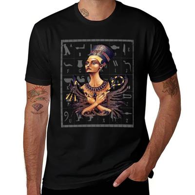 Nefertiti Egyptian Queen Tshirt Basic Daily Outfit Short Sleeve Tee
