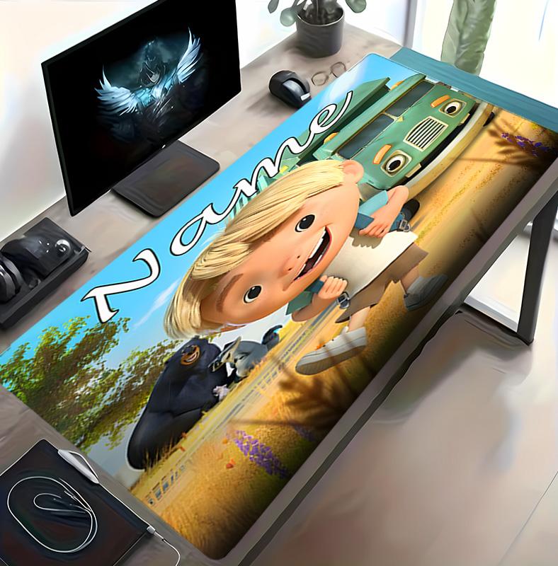 Customizable Name Trash Truck Pattern Gaming Mouse Pad-Non Slip Rubber Base,Perfect Gamers,Esports,Ideal Gift Gaming Enthusiasts