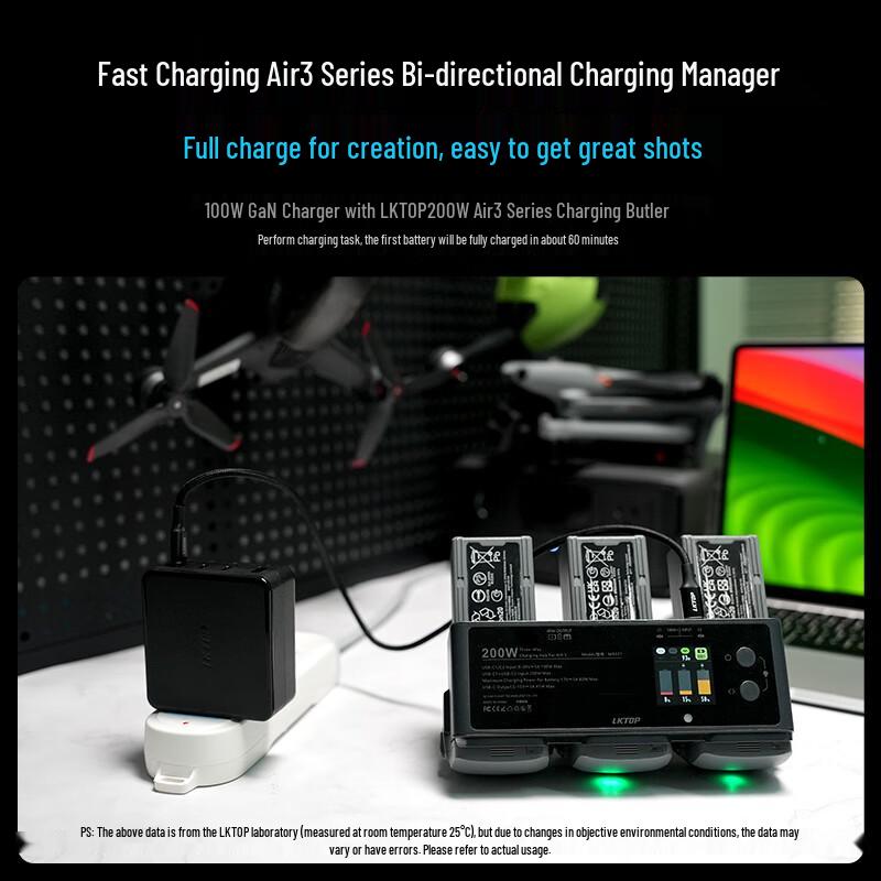 LKTOP 100W GaN Fast Charger for DJI Drones