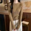 Spring, Autumn and Winter Design Sense Pit Strip Slim-fit Short Sweater Women's Inner Top Andy Fleece Bottom Knitted Sweater