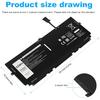 Fancy Buying 52Wh 722KK FP86V Laptop Battery for Dell XPS 13 9300 XPS 13 9310 XPS 13 9380 P117G P117G002 P117G001 Series Notebook 0WN0N0 WN0N0 02XXFW