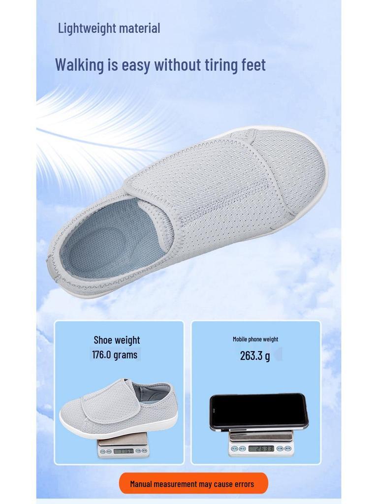 Women's Wide-Fit Breathable Lightweight Walking Shoes - Non-Slip Soft Sole for Elderly Moms & Grandmas