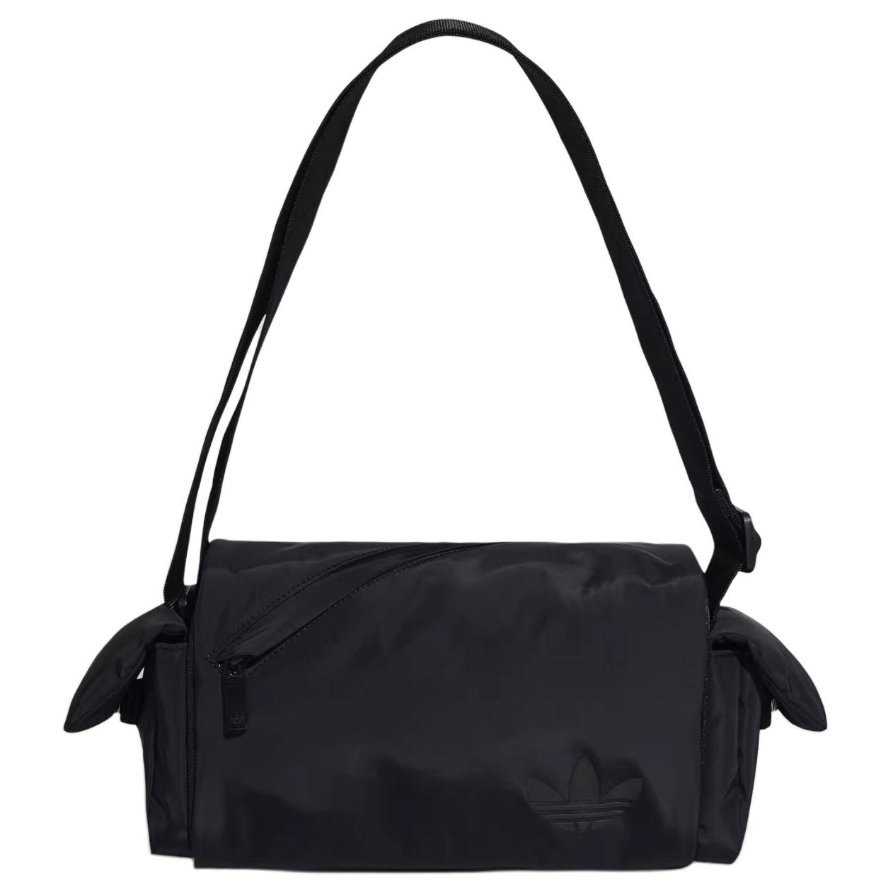 Adidas Originals 5.4L Adjustable Strap Fabric Shoulder Bag Medium Unisex Shoulder Bag Black KW1273 Black