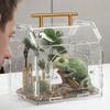 Magnetic Snap Closure Reptile Breeding Box Acrylic Spider Observation Box  Observation