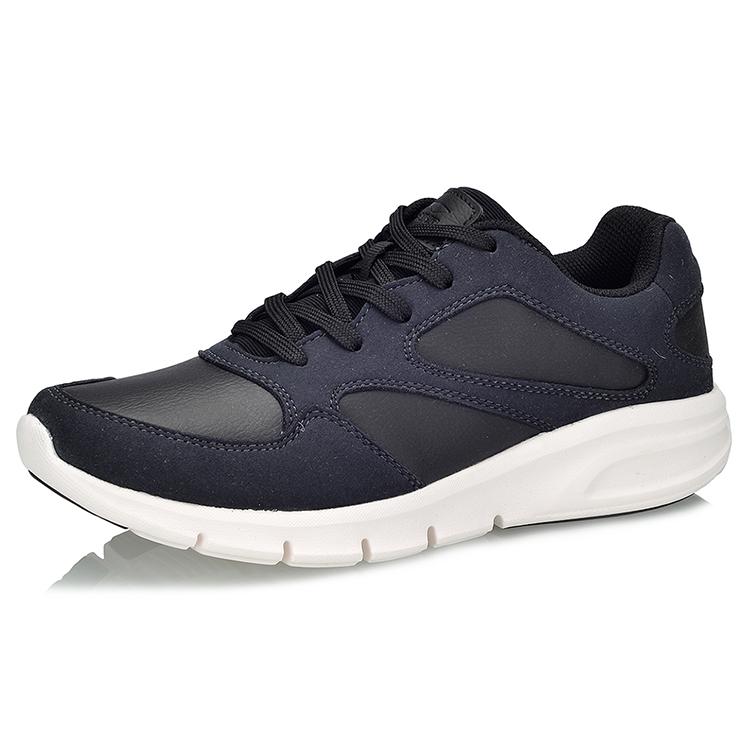 Li Ning LN Bullet Classic Cushioning Low Top Running Shoes Women's Black Blue AGCM136-2