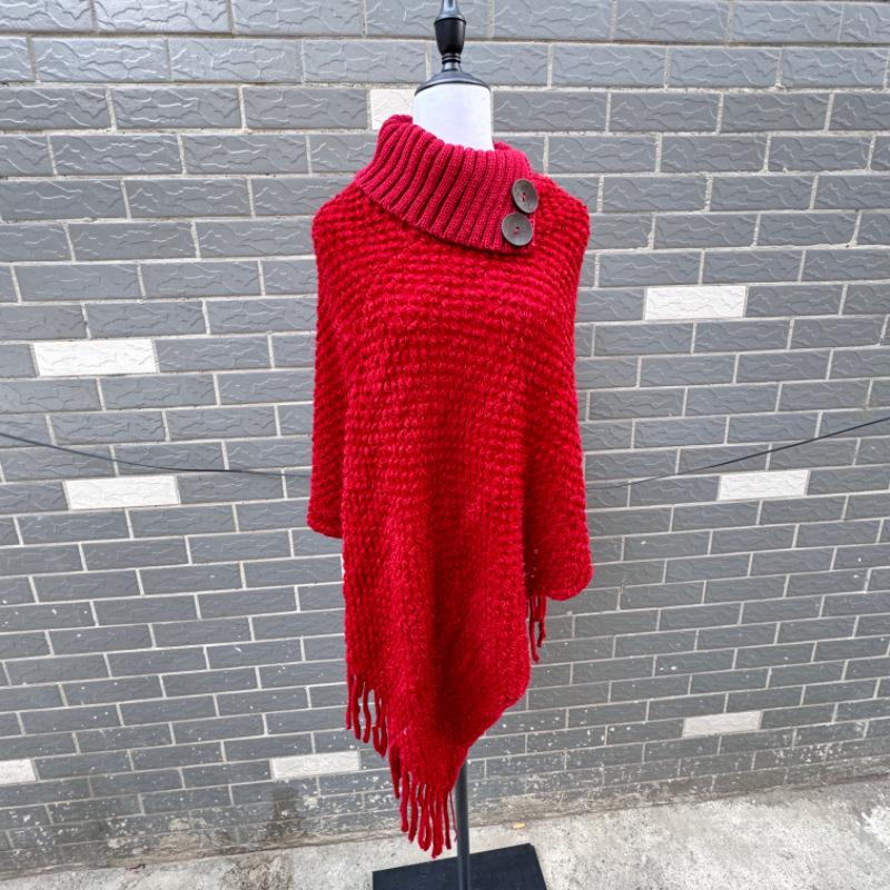 Streamer Style Fringe Knit Shawl: Spring-Autumn Design, Personalized Cape Top, Warm Fringe Outer Layer
