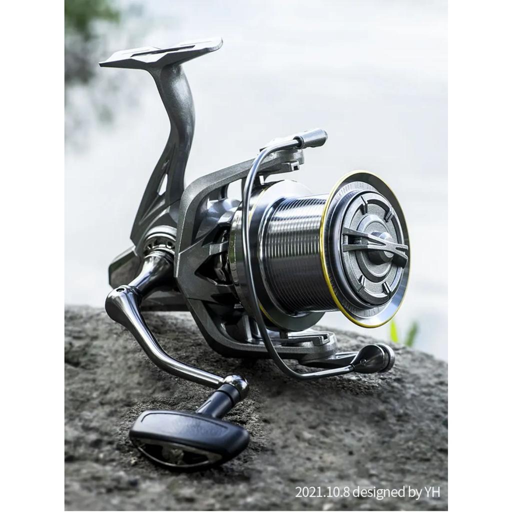 Große Spinning Angelrolle 8000 9000 10000 12000 14000 Reel Drag 20KG Leistungsstarke Rolle Salzwasser Süßwasser Angeln Pesca