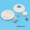 6Pcs Round Foot Reset Button Online Switches Foot Pedal Push Switches Inline Lamp Light Control Footswitch Enduring