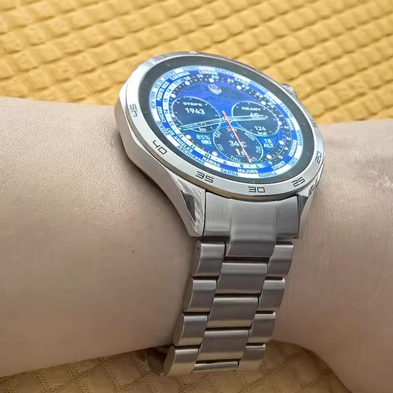 Lückenloser Offizieller Schnittstellen-Armband für Huawei Watch GT6 GT5 GT4 46mm Metall Edelstahl-Armband für Huawei Watch GT6 46mm Gürtel