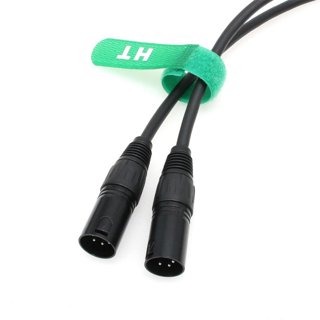 HangTon XLR 4-Pin Power Cable for Godox VL150 VL200 VL300 Video Light & Controller, XLR Male to Male, 5M