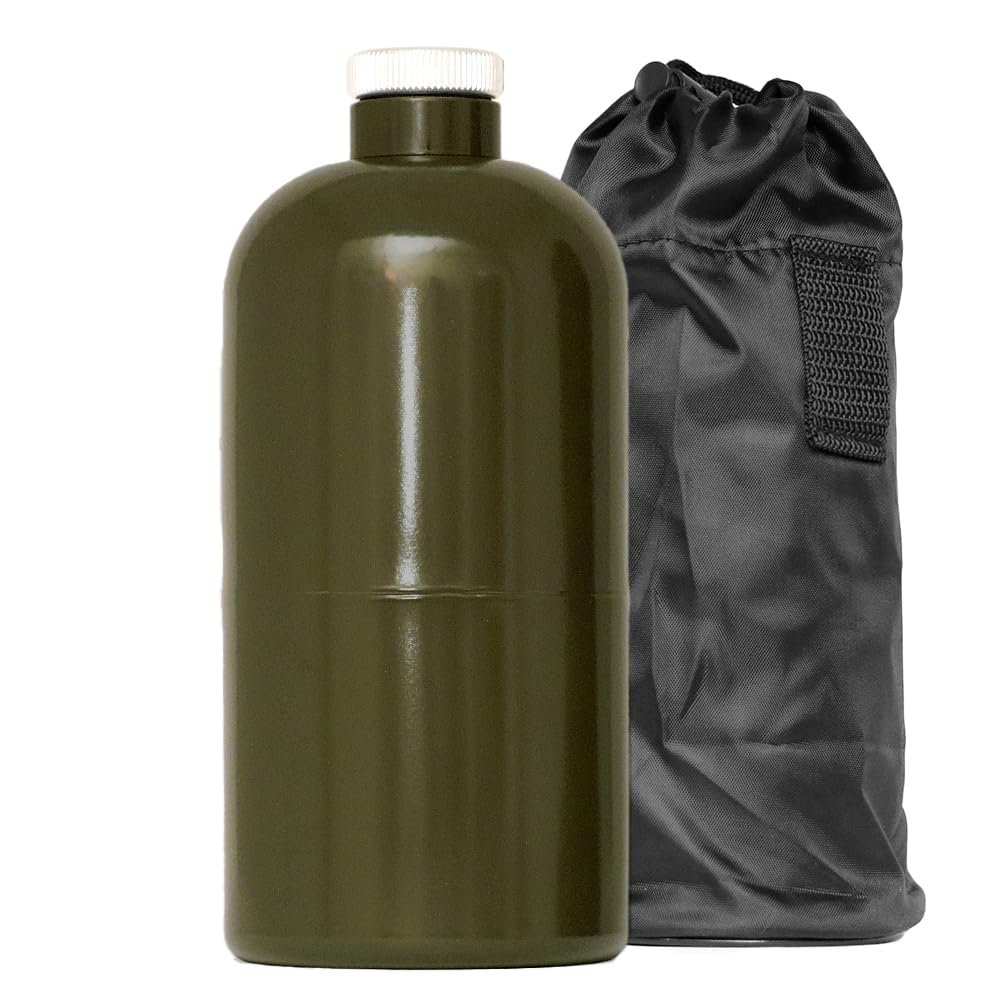 

PLOW PH-GT1 1L Steel Gasoline Can with Filling Nozzle, Fire Service Law Compliant, Green/Army Green