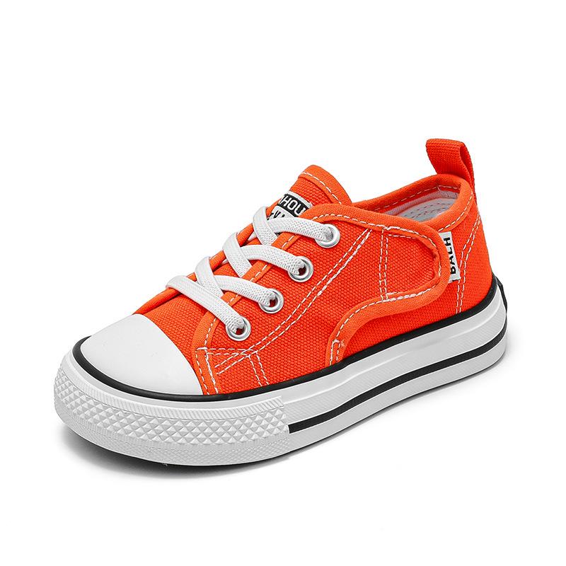 Low-top Canvas Shoes for Children, White Sneakers, New Spring/autumn Styles for Girls, Casual Shoes for Boys, Indoor Shoes for Kindergarten