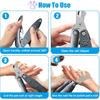 Heavy Duty Dog Nail Clipper for Large Dog Thick Nail, 3in1 Professional Dog Nail Trimmer Sharp Blade