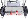 Topwell Carry Wagon mit Outdoor-Wagen mit Sitz und Sitz, große Kapazität, 120 kg Tragkraft, Outdoor-Wagen, geeignet für Familien im Freien und zum Tragen schwerer Lasten