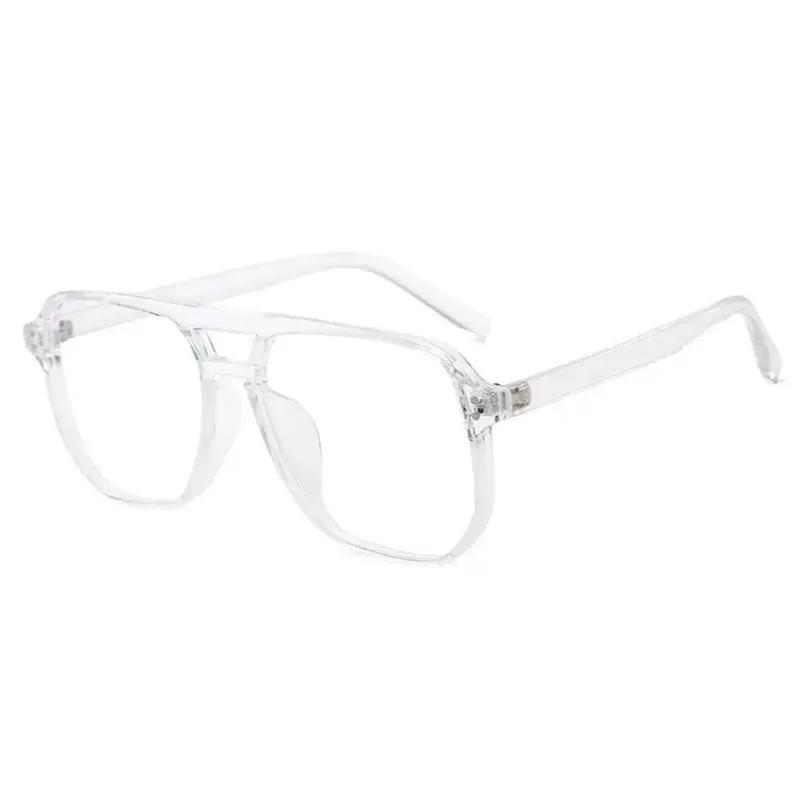 Transparent Computer Glasses Frame Women Men Anti Blue Light Square Eyewear Blocking Glasses Optical Spectacle Eyeglass