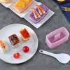 Prasa do żywności Prostokątna forma do sushi Maker Zestaw do ryżowych kulek Onigiri Zestaw do sushi z powłoką nieprzywierającą Japońskie narzędzia DIY Akcesoria kuchenne Bento