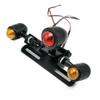 1 pieza Luces traseras Luces de conducción Luces de freno Señales de giro Soportes para matrículas