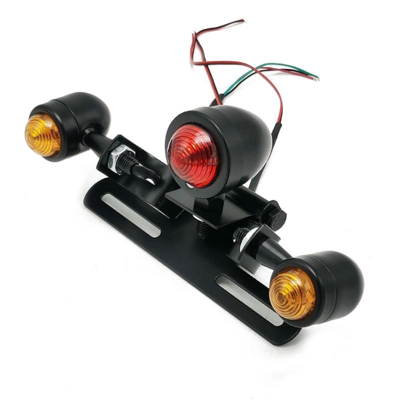 1 pieza Luces traseras Luces de conducción Luces de freno Señales de giro Soportes para matrículas