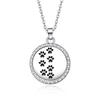 In-Stock Aromatherapy Hollow Diamond Pendant Necklace