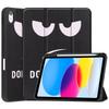 Case for iPad A16 11 2025 iPad 10th 10.9'' with Pen Holder-[Tri-fold Stand +  Auto Wake/Sleep],Colorful Premium PU Leather Case