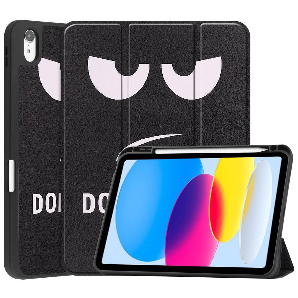 Case for iPad A16 11 2025 iPad 10th 10.9'' with Pen Holder-[Tri-fold Stand +  Auto Wake/Sleep],Colorful Premium PU Leather Case