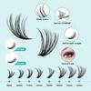 DIY Eyelash Set: Customizable Four-Piece Segmented False Lashes for Self-Grafting