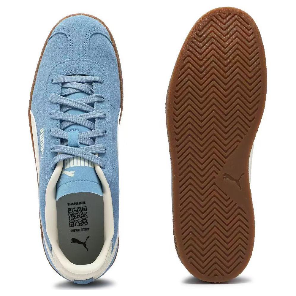 New PUMA Club Low Top Skateboard Shoes Unisex Blue White 401514-07