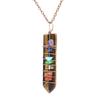 TikTok Live Handcrafted Rose Quartz Crystal Sword Pendant Necklace