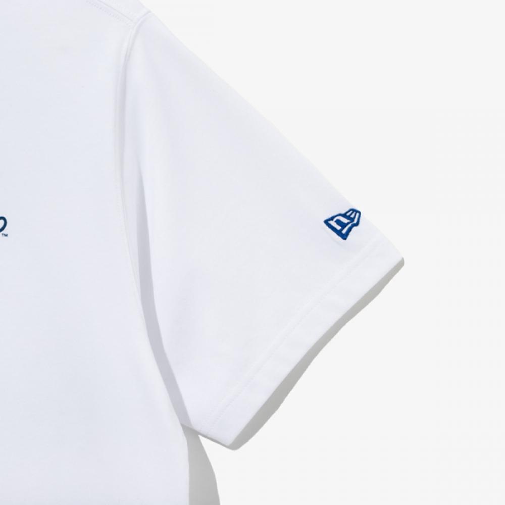 New Era Mlb La Dodgers Line Logo T shirT whiTe 14536490