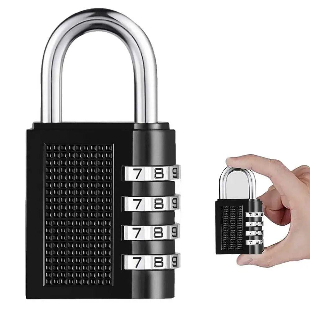 

Changeabl Combination Padlock Security Code Padlock Portable Password Lock Suitcase чорний