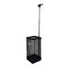 Ball Basket with Telescoping Handle Zippered Tennis Hopper Adjustable
