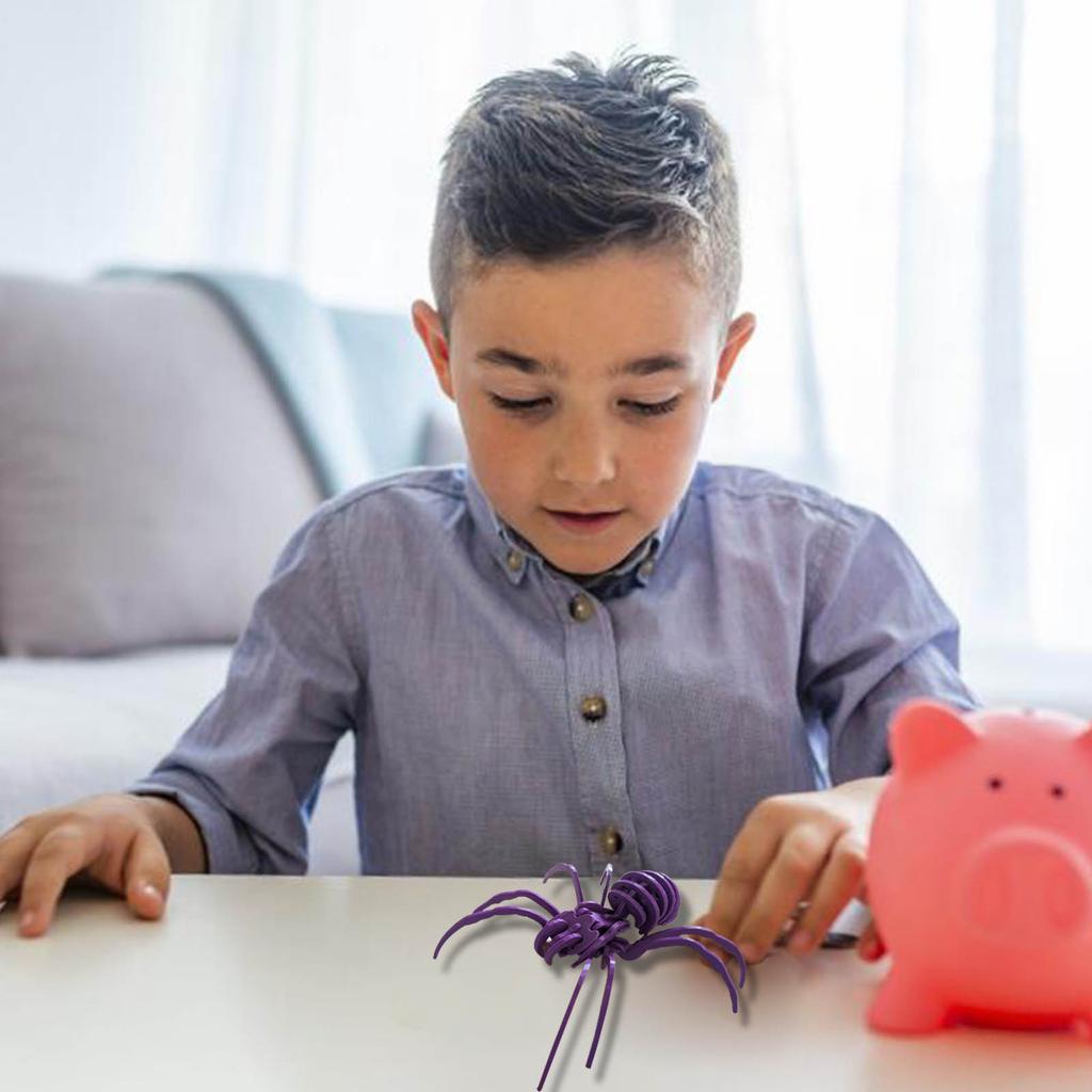 3D Printed Movable Joint Spider & Wolf Spider Toy Ornaments Decoration, Creative Model, Gift For Office/Home Decor, Car Decoration, Easter/Christmas