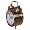 Home 4 Inch Retro Bell Clock Office Retro Creative Bell Alarm Clock Bedroom Jump Needle Type Metal Mute Luminous Alarm Clock