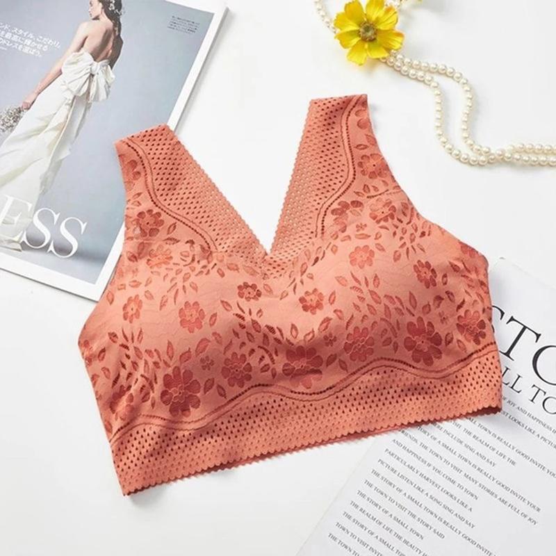 Seamless Lace Plus Size Breathable Bra for Young Girls